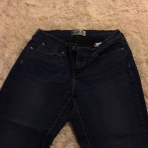 Levi Strauss distressed cuff jeans